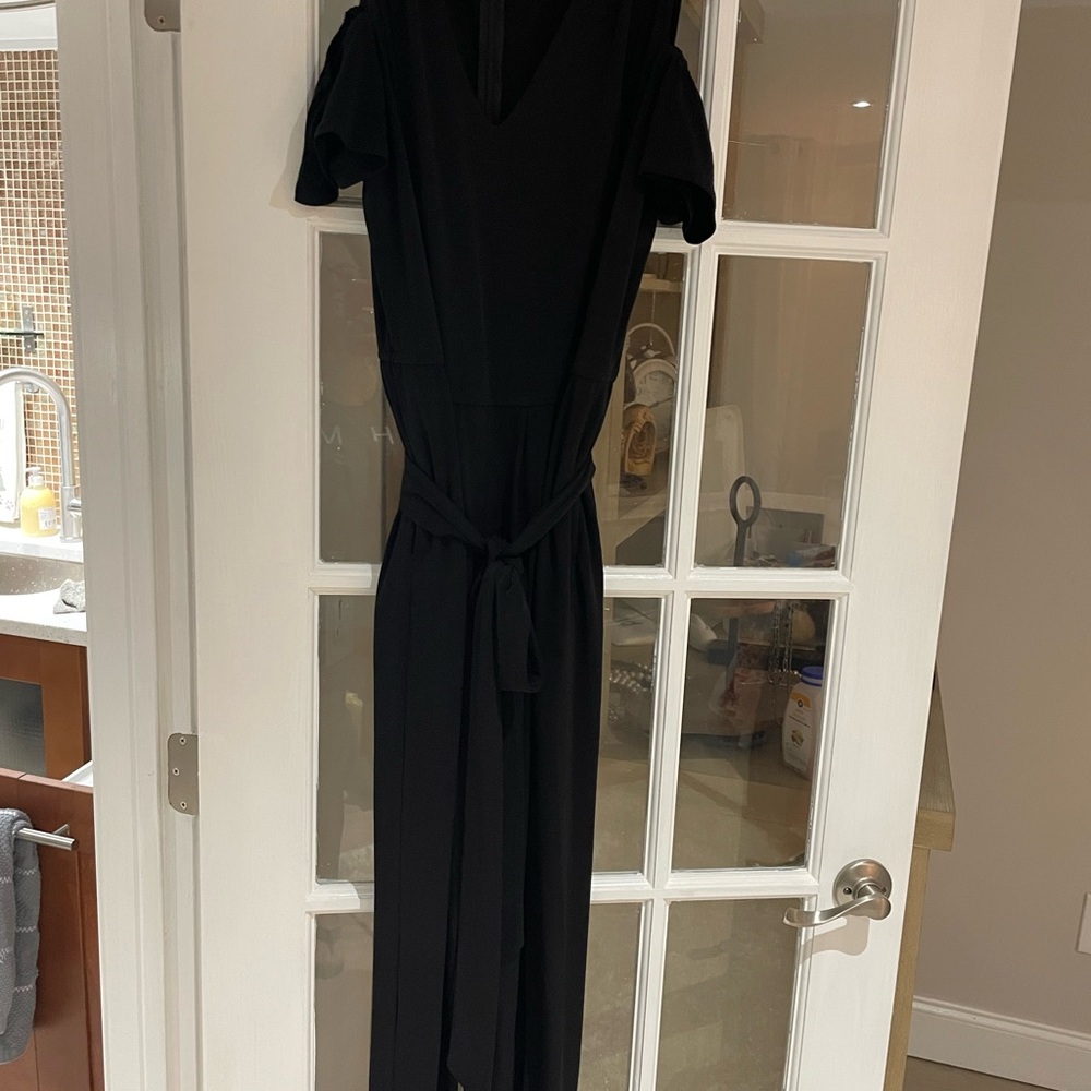 Ladies black jersey jumpsuit
